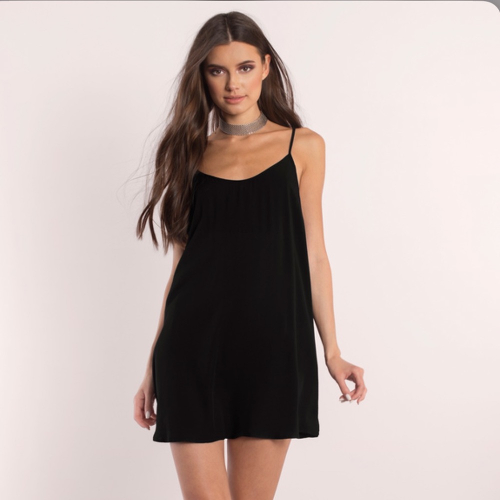 TOBI- In A Lullaby Shift Dress- Black- Small